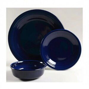 Fiestaware Cobalt Blue 3-Piece Place Setting – Discontinued